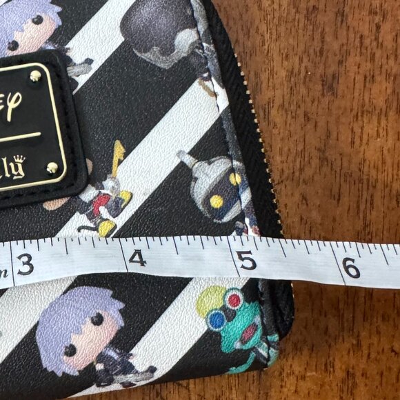 Loungefly Funko Pop Kingdom Hearts Wallet Disney Black White - Picture 4 of 6